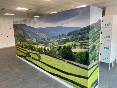Countryside wall wrap graphic