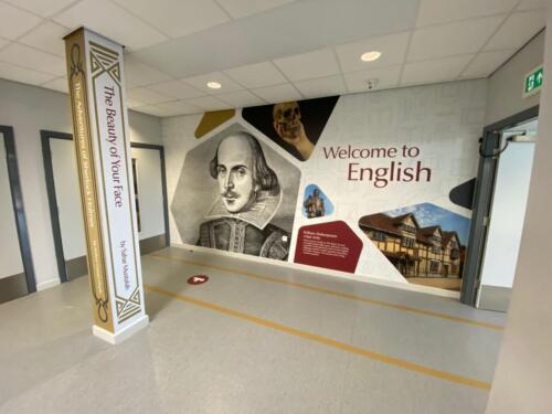 Welcome-to-English-school-wall-art