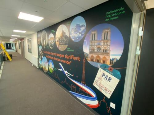 French Wall Graphic For Secondary School